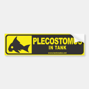 タンクはバンパーステッカーシリーズ1-Plecostomusを合わせます バンパーステッカー