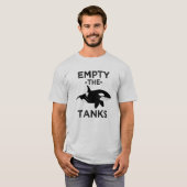 タンクを空けて下さい-シャチのクジラのおもしろいなワイシャツを放して下さい Tシャツ (正面フル)