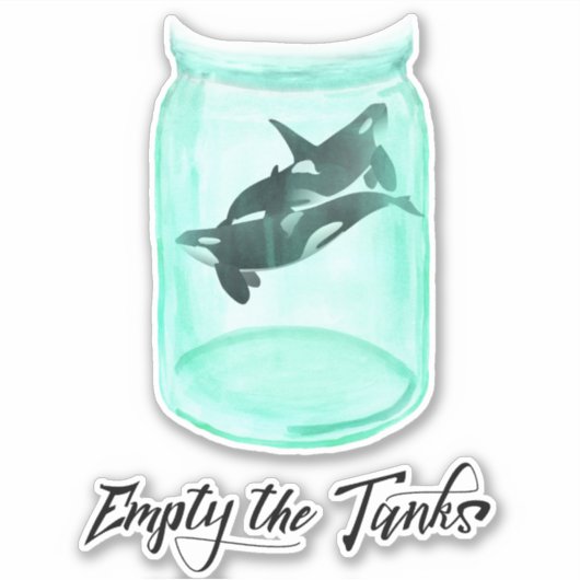 タンクを空救にする シール (正面)