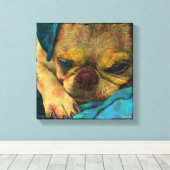 タンクアーポップ・アートのト キャンバスプリント (インサイチュ (ウッドフロア))