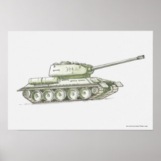 タンクイラストレーション ポスター