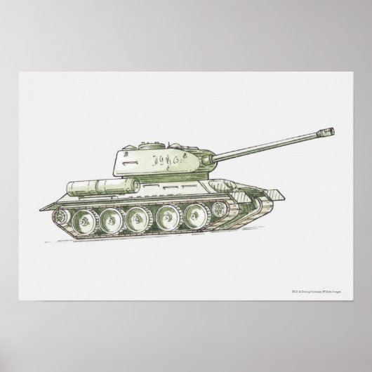 タンクイラストレーション ポスター (正面)