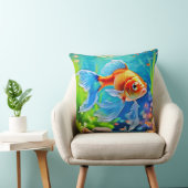 タンクカラフル金魚デザイン クッション (椅子)