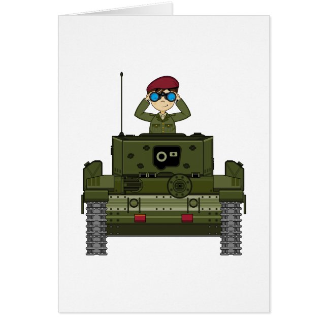 タンクカードのイギリス陸軍の兵士 (正面)