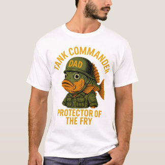 タンクコマンダーおもしろいパパ – シクリッド父の日 Tシャツ