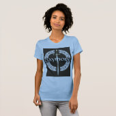 タンクトップの女性 Tシャツ (正面フル)