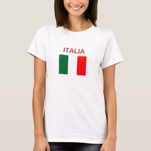 タンクトップイタリアンフラッグイタリア Tシャツ (正面)