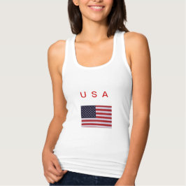 タンクトップUSA国旗 Tシャツ