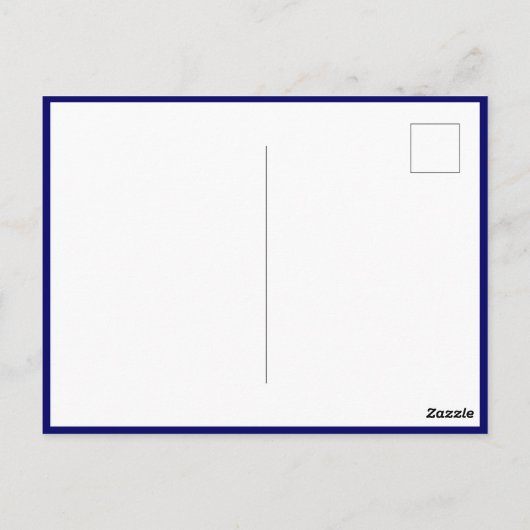 タンクメインゲーマーブルーレッド漫画シールド ポストカード (裏面)