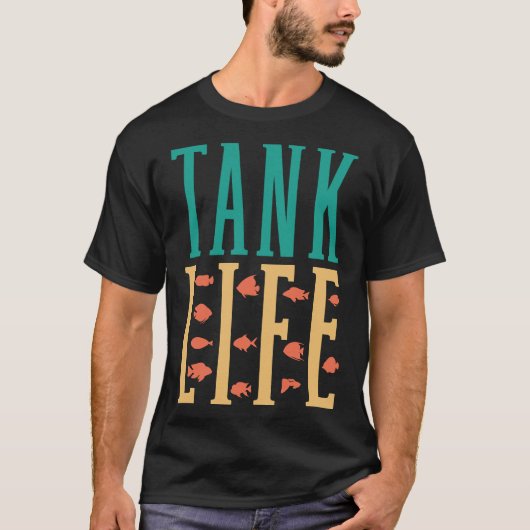 タンクライフ水族館オーナーフィッシュ保ズ Tシャツ (正面)