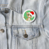 タンクリスマス子猫ボタン 缶バッジ (インサイチュ)