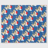 タンクリスマス子猫ラッピング紙 ラッピングペーパー (フラット)