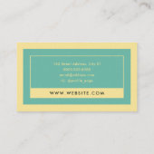 タンクリームとライトブルー 名刺 (裏面)