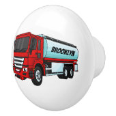 タンクローリー燃料輸送漫画イラストレーション セラミックノブ (右)