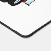 タンクローリー燃料輸送漫画イラストレーション デスクマット (コーナー)