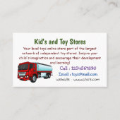 タンクローリー燃料輸送漫画イラストレーション 名刺 (正面)