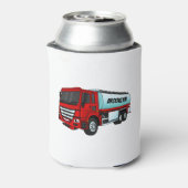 タンクローリー燃料輸送漫画イラストレーション 缶クーラー (缶裏面)