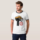 タンクローリー物流スティックフィギュア Tシャツ (正面フル)