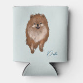 タンクーラーのポメラニア犬色 缶クーラー (正面)