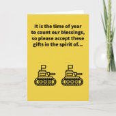 タンク与えズ – Thanksgiving カード (正面)