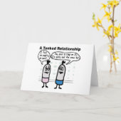 タンク人間関係グリーティングカード カード (黄色い花)