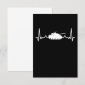 タンク心拍軍隊車ギフト サンキューカード (正面/裏面)