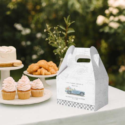 タンク満タン ヴィンテージ カー ベイビー シャワー フェイバーボックス