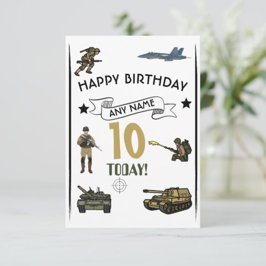 タンク誕生日 招待状 (スタンド正面)