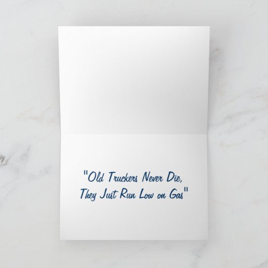 タンク車のおもしろいなトラック運転手の誕生日カード カード