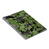 タンク軍隊のカムフラージュのノート ノートブック (右側)