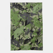 タンク軍隊のカムフラージュタオル キッチンタオル (縦)