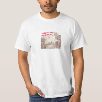 タンク金ゴールドの円形の損傷の世界 Tシャツ