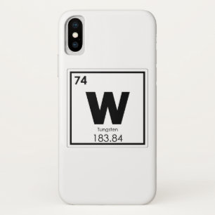 タングステン化学元素シンボル化学式 iPhone X ケース