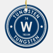 タングステン素子ブルーセラミックオーナメント セラミックオーナメント (裏面)