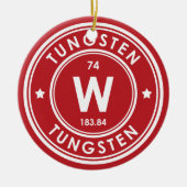 タングステン素赤色セラミックオーナメント セラミックオーナメント (正面)