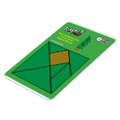 タングラムクリスマスマグネット – ハーフクリスマスツリー マグネット (左側)