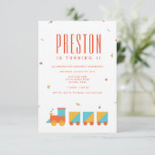 タングラムトレイン バースデー インビテーション (スタンド正面)