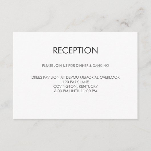 タングラムハートの結婚式受付カード エンクロージャーカード (正面)