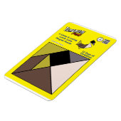 タングラムマグネットパズル- 6ゲースA-Laying マグネット (左側)