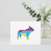 タングラム数々のフランス語 – 色 ポストカード (スタンド正面)