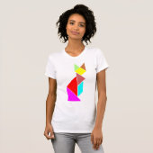 タングラム猫 Tシャツ (正面フル)