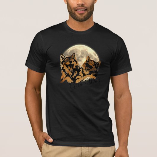 タングリンのオオカミ Tシャツ (正面)