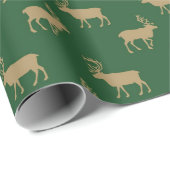 タングリーンカントリームース包装紙 ラッピングペーパー (ロールコーナー)