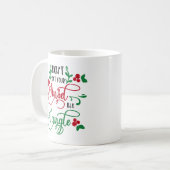 タングルしたクリスマスの飾り コーヒーマグカップ (正面左)