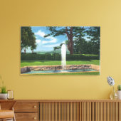 タングルウッドの庭園と噴水の景色 キャンバスプリント (インサイチュ (リビング))