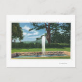 タングルウッドガーデンと噴水の景観 ポストカード (正面)