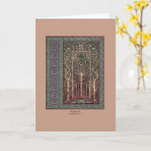 タングルウッドケルトのアートグリーティングカード カード (黄色い花)