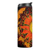 タングルサンオレンジサンシャイン抽象芸術 タンブラー (回転左)