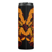 タングルサンオレンジサンシャイン抽象芸術 タンブラー (裏面)