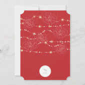 タングルフェアリーライトスパークルスホリデーパーティー招待状 招待状 (裏面)